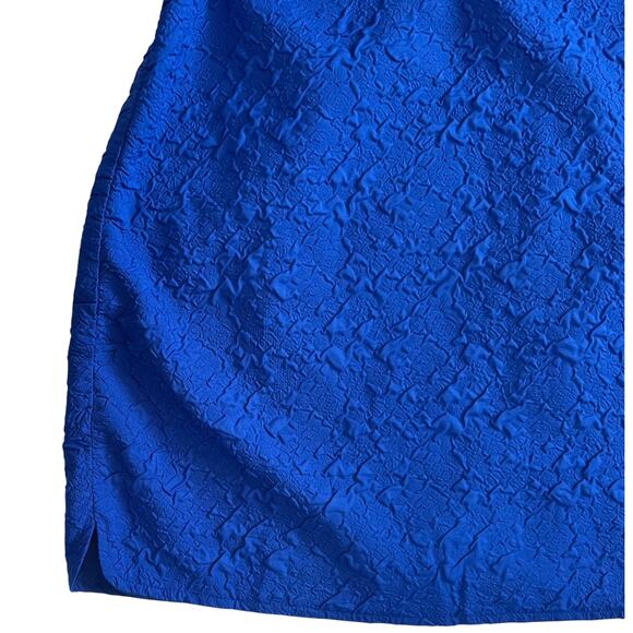 NWT Lulus Textured Bodycon Mini Skirt Cobalt Blue Size XL - Picture 6 of 10